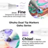 Ohuhu Oahu Marker Pen Alcohol Art Markers Color Marker Set Dual Tips Felt Pen Sketching Drawing Graffiti Manga School Supplies 5