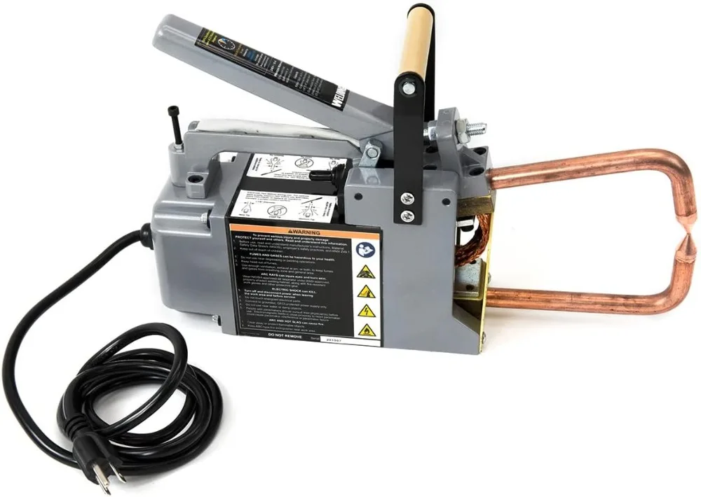 Portable Spot Welder 110V Handheld Gun 1/8" Tip 6" Throat Depth Electric Welding Tool