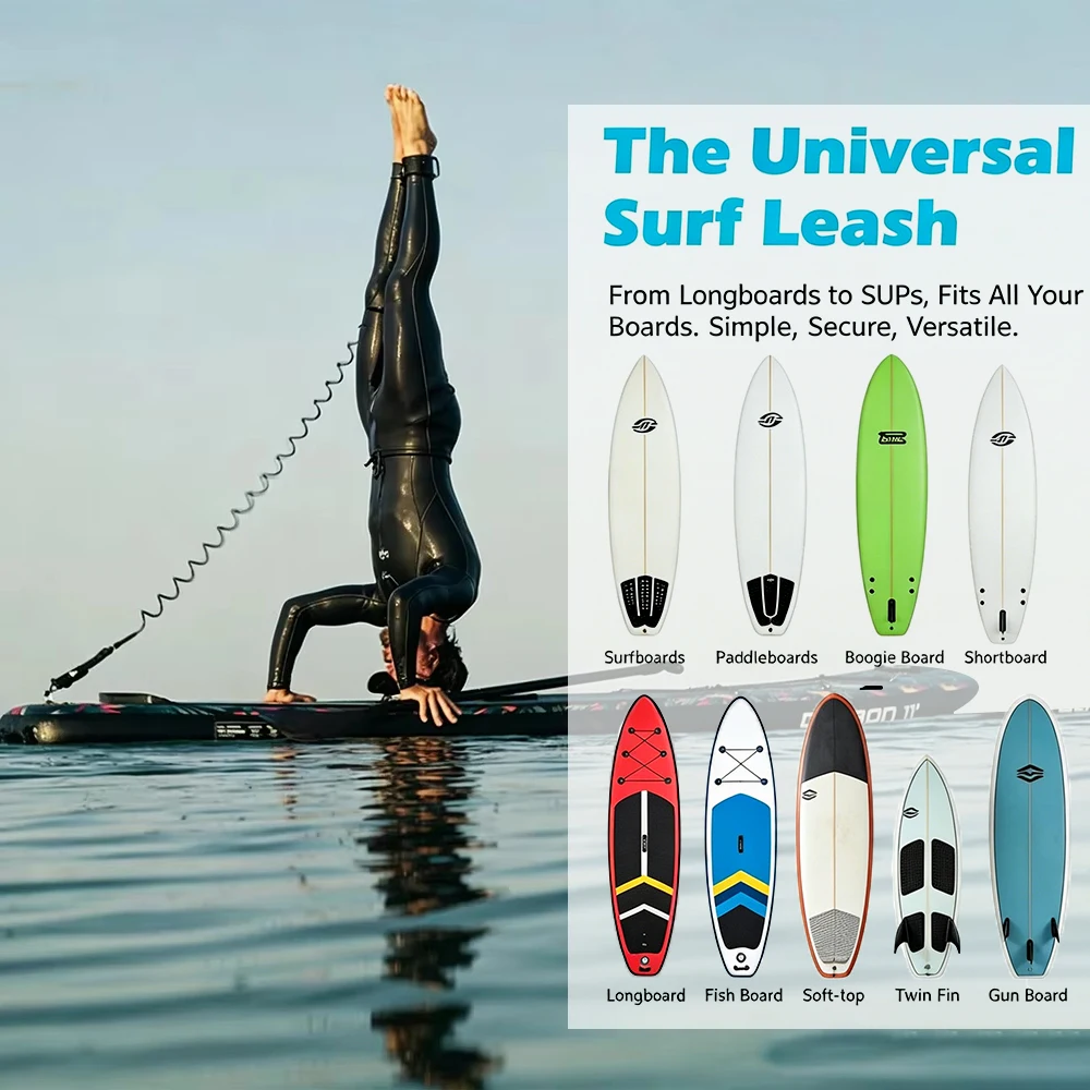 Coiled SUP Safety Leash 2