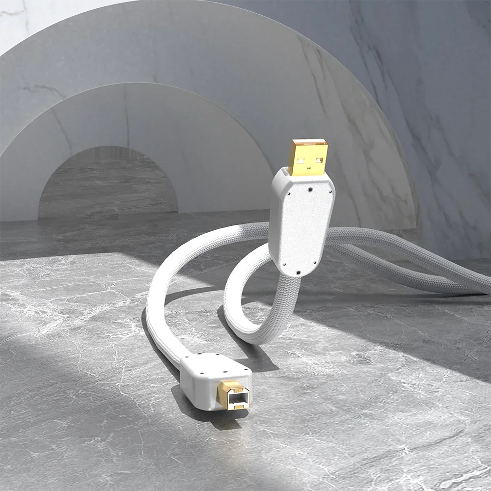 

Высококачественные Серебристые Аудио кабели USB 2,0, соединительный кабель