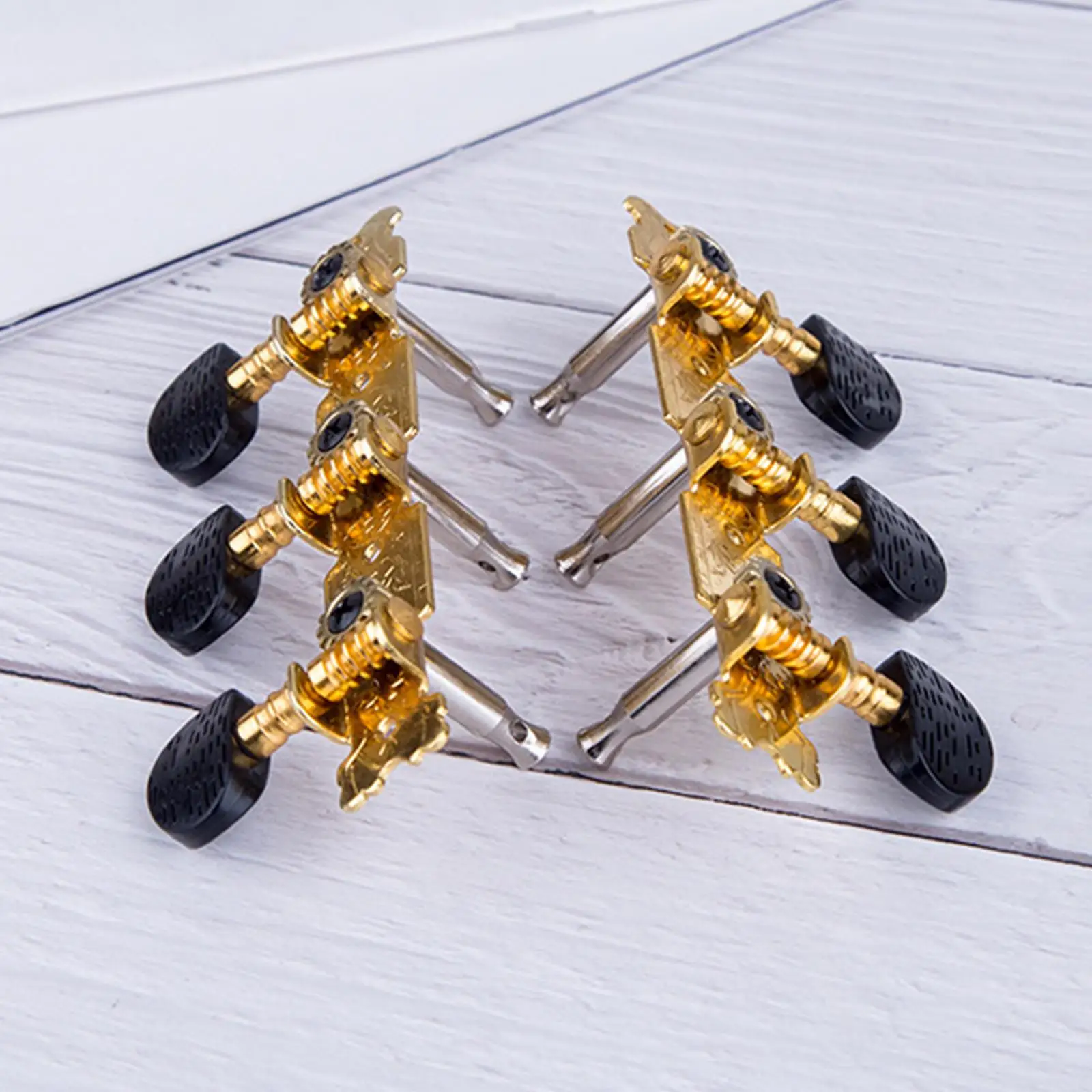 2 Pieces Guitar Tuning Pegs String Tuners Replace Part Durable Metal