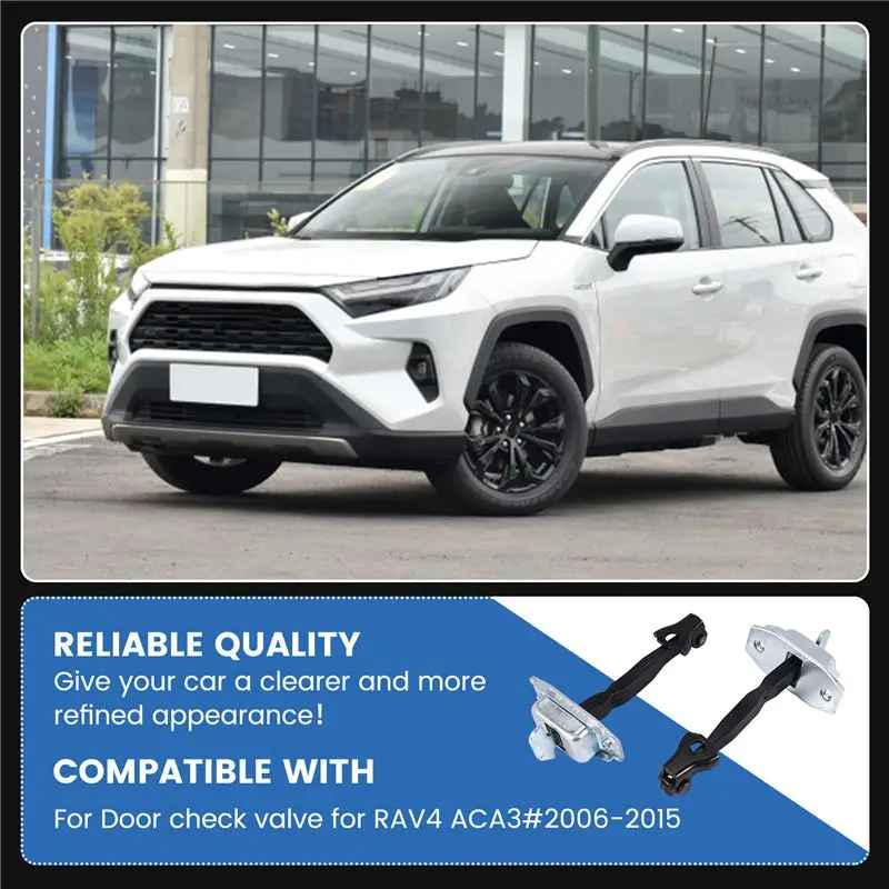 BB-도어 체크 스트랩 스토퍼 잼 힌지 도어 리미트 스톱 68610-0R020 68630-0R020 토요타 RAV4 ACA3 2006-2015용