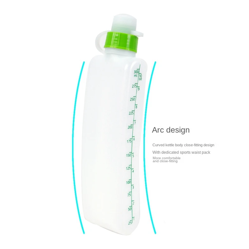 1 Piece Curved Water Bottles Large Capacity Water Bottles Outdoor Sports Running Fitness Belt Soft Kettle