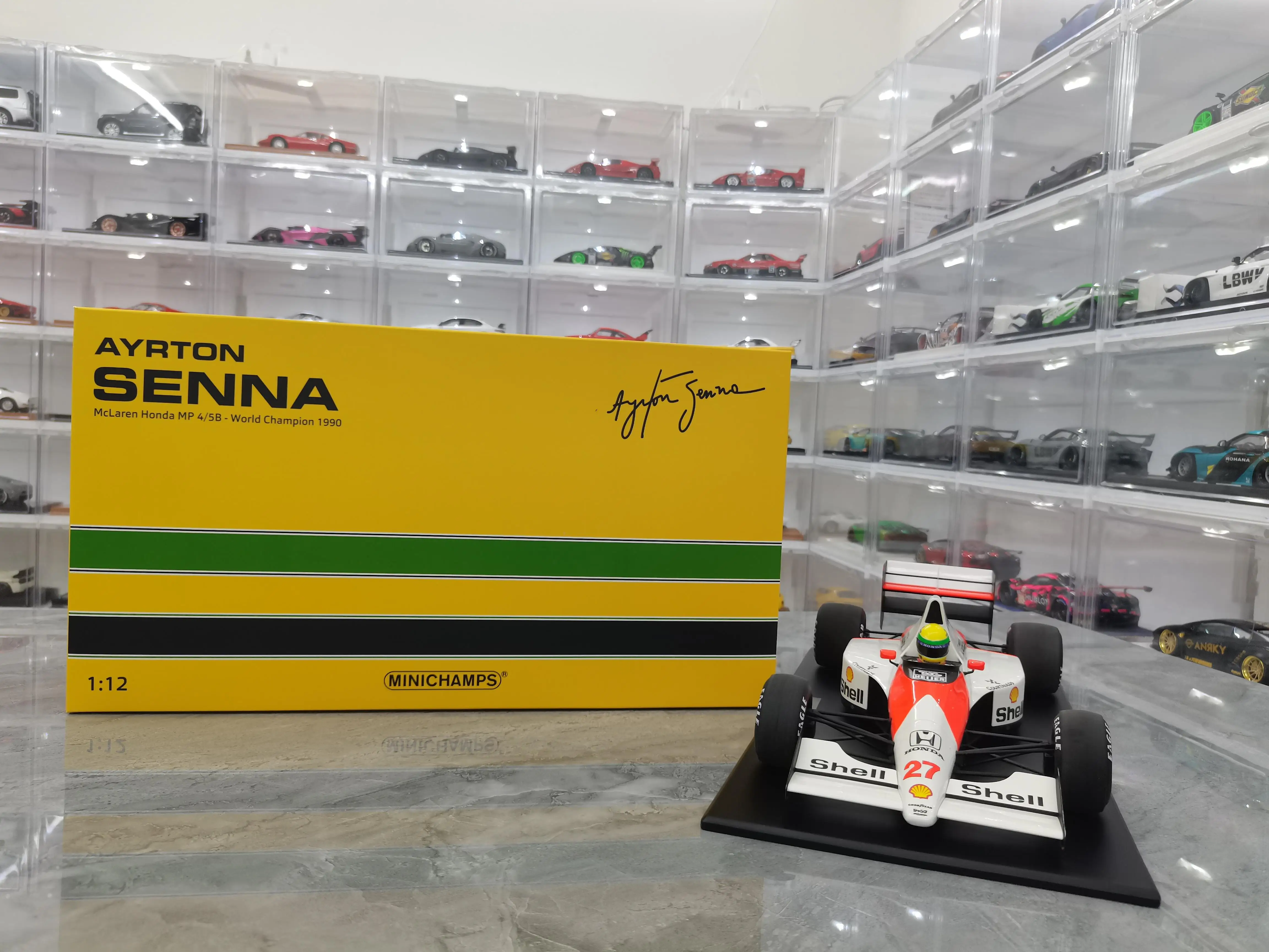 Minichamps 1:12 F1 McLaren MP4 5B Senna NO.27 Limited Edition Resin Metal  Static Car Model Toy Gift