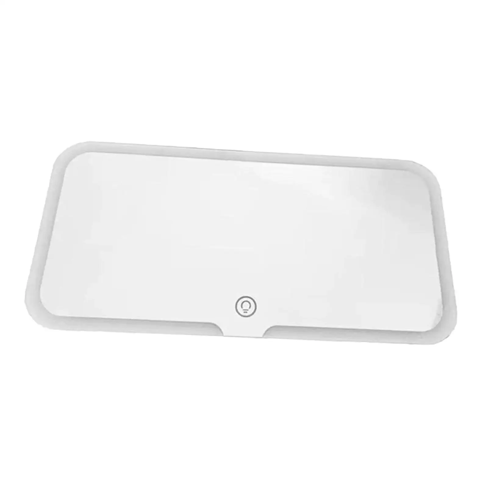 일반 자동차 바이저 화장 거울, 밝기 조절 가능, USB 충전식 자동차 액세서리, 흰색, 3 가지 조명 모드, 음영 화장품 거울