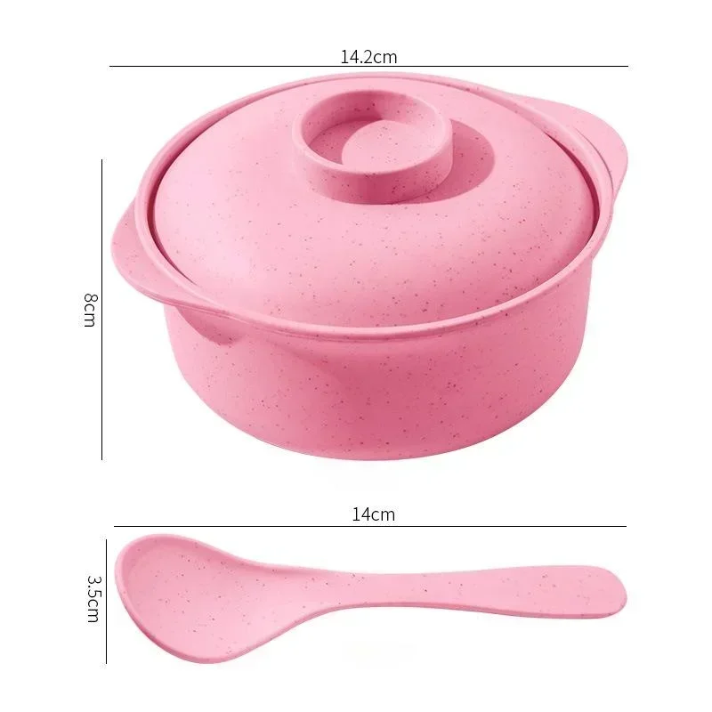 Multi-Use Instant Noodle and Soup Bowl with Lid for Students & Restaurants