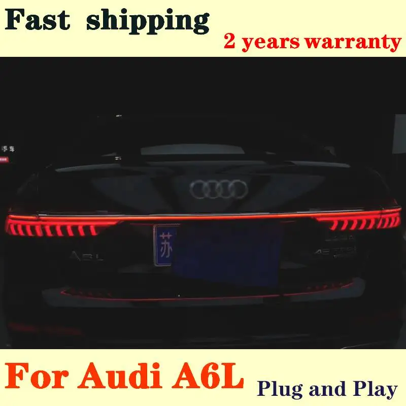 

Car Styling case for Audi A6L A6 2019 2021 taillights Audi A6 Tatilights LED Tail Light LED Rear Lamp Certa taillight Automobile