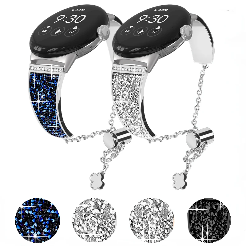 

Metal Diamond Strap For Google Pixel Watch Sport Watch Women Adjustable Replacement Bracelet Wristband Google Pixel Watch Correa