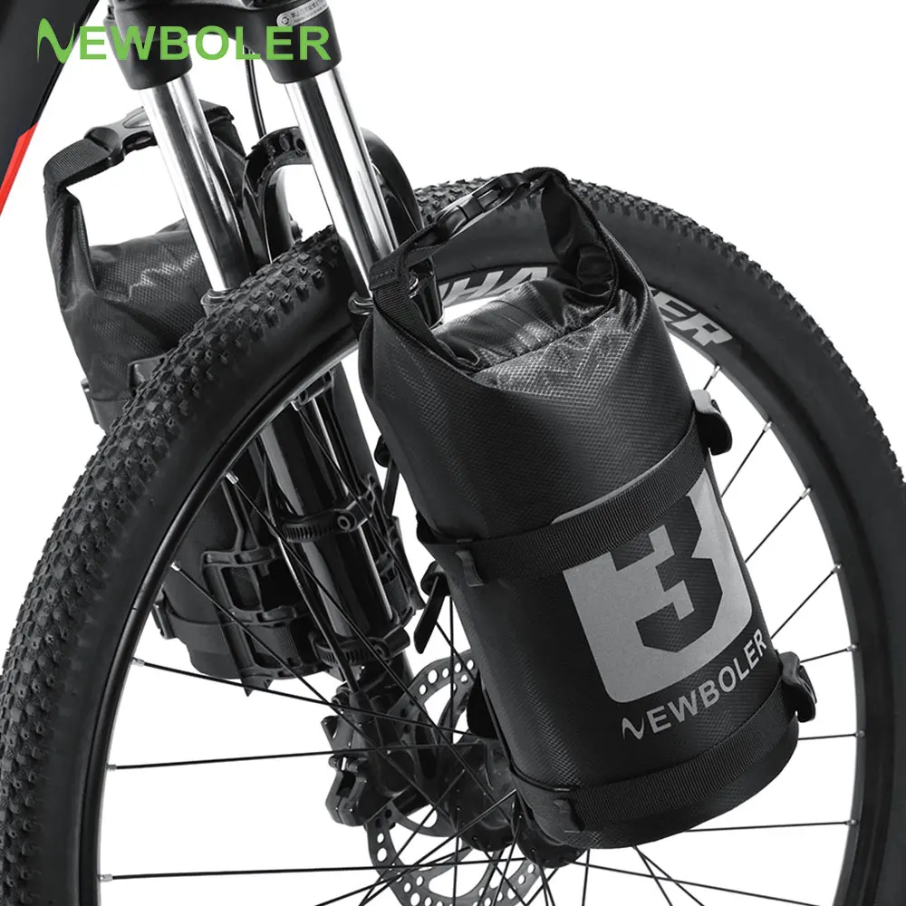 NEWBOLER Portable Waterproof Bike Fork Bag 3L 7L Portable Bike Bag