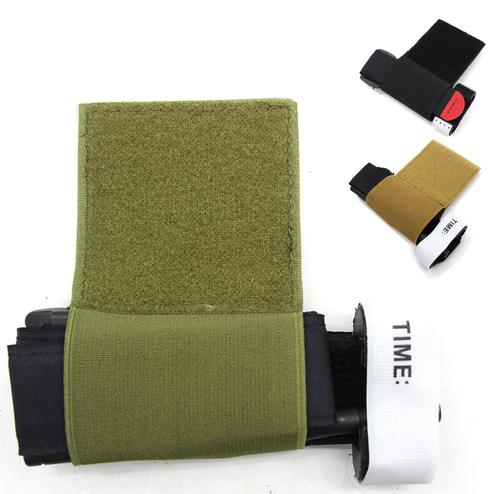 

1PC 2PC TQ Elastic Tourniquet Holder Hook & Loop Secure Pouch For Airsoft Chest Rig Hunting Vest Competition Duty Gun Belt