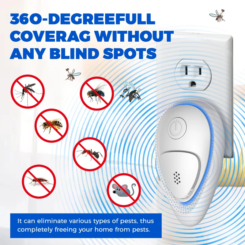 레노버 초음파 모기 퇴치기 전자 설치류 퇴치기 곤충 퇴치기 실내외 스마트 곤충 퇴치 장치