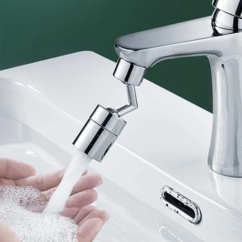 720 ° Rubinetto da cucina universale Aeratore antispruzzo Rubinetto da bagno Rubinetto girevole Spruzzatore Risparmio d'acqua Adattatore prolunga ugello rubinetto 1