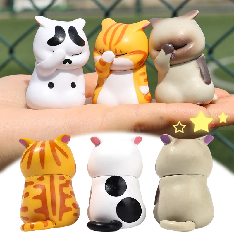 

Cute Car Center Console Decorations Car Cover Face Cat Ornaments Office Car Interior Accessories Creative Cat Auto Supplies