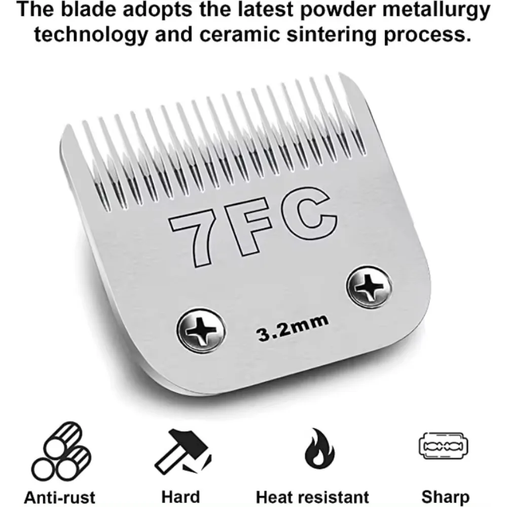 3F 4F 5F 7F Professional Pet Clipper Blade Replacement A5 Blade Fit Most Andis AG AG2 AGCC AGC2 MBG Series Animal Clippers razor blade replacement,hair clipper accessories,pet grooming clipper set