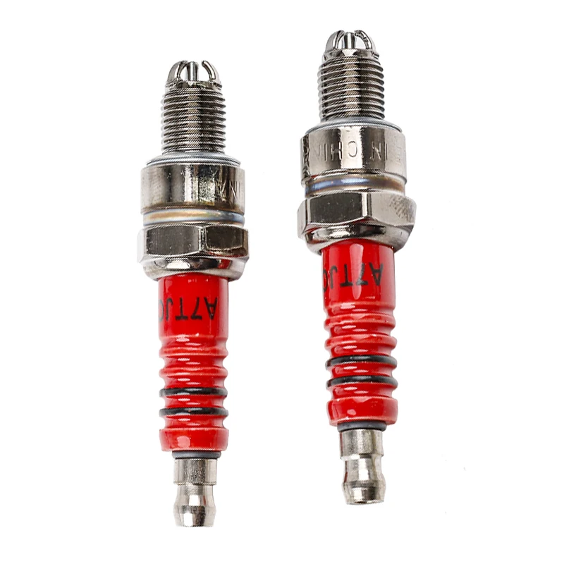 Premium Racing Spark Plug 3 Elettrodo A7Tc Per 50Cc 70Cc 110Cc 125Cc 150Cc Atv Scooter Suv Go-Kart Tri-Elettrodo