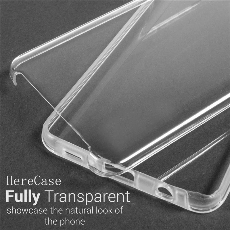 Full Body Protective Transparent Soft TPU Case with 360° Coverage