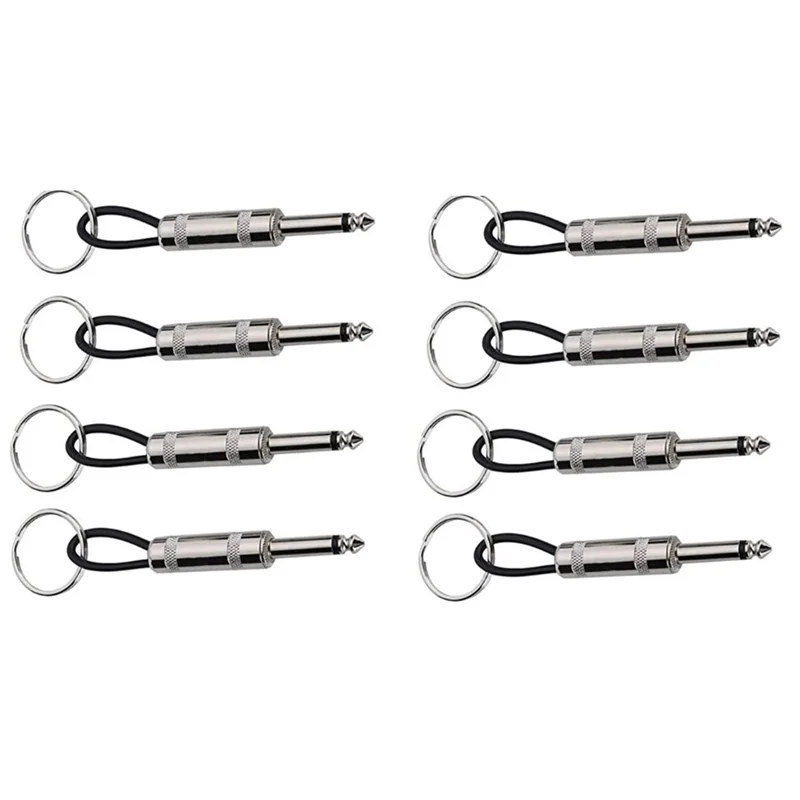 

8 шт., штекеры для гитары, штекеры для гитары, для ключей 12 см/4,7 дюйма, 6,35 мм, штекеры для аудио