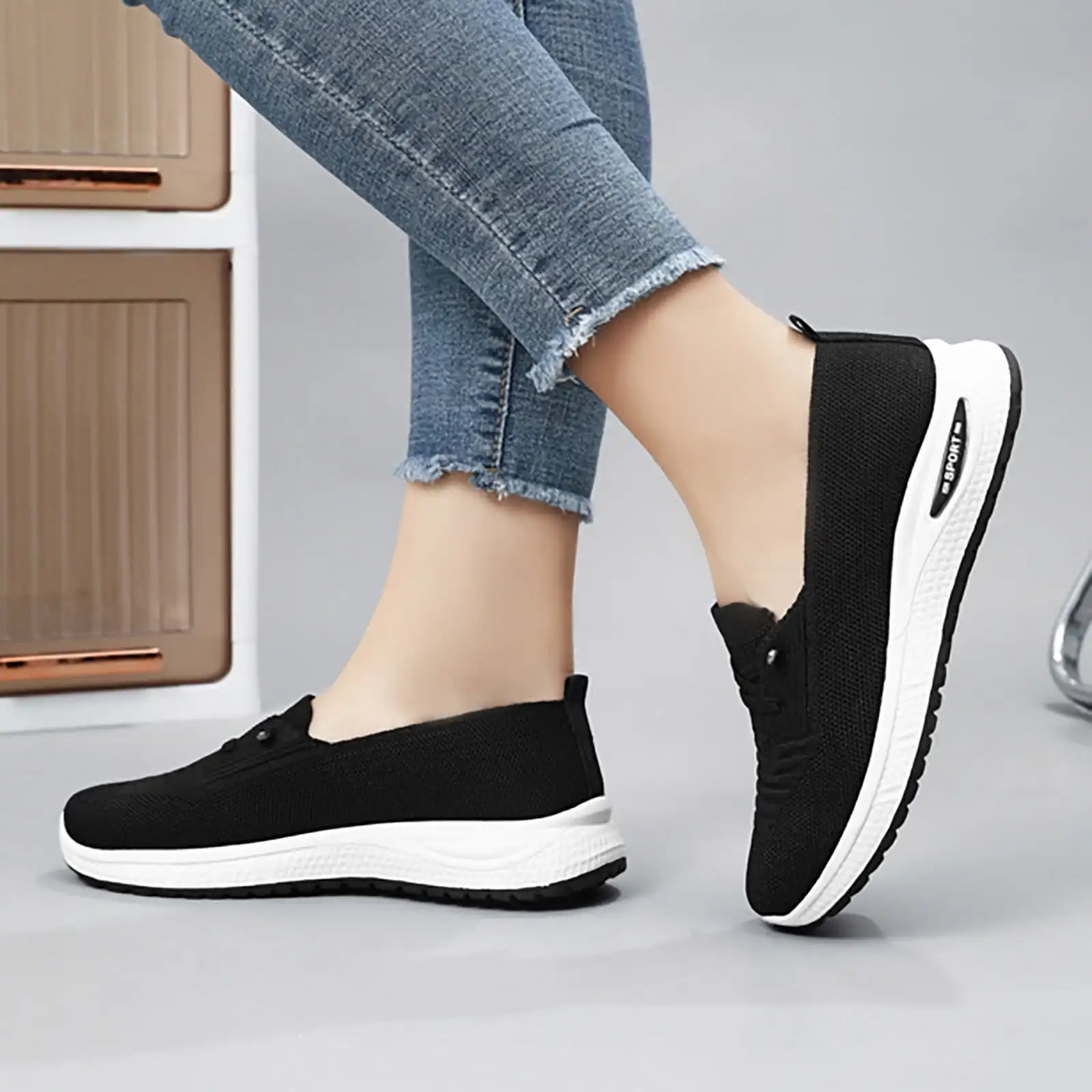 Women Casual Shoes Fashion Breathable Walking Mesh Flat Shoes Sneakers Women 2024 Gym Vulcanized Shoes Pink Female Footwear