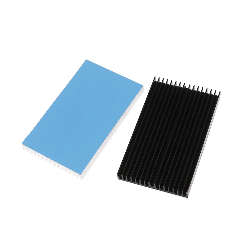 Aluminum Alloy Heatsink with Thermal Adhesive - Enhanced Cooling Solution (100x60x10mm)