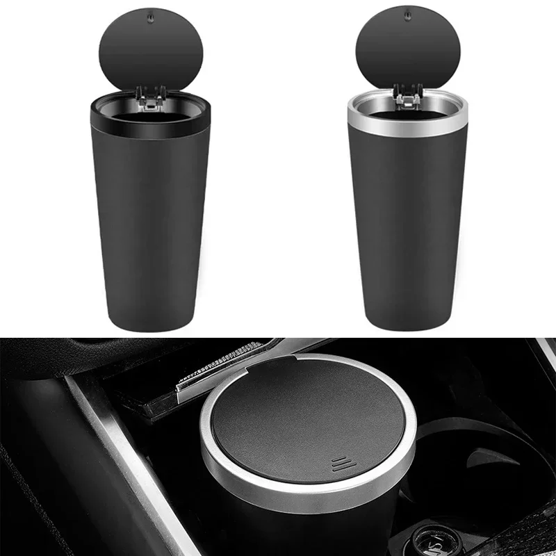 ABS Car Trash Can with Lid Waterproof Leakproof for Vehicle