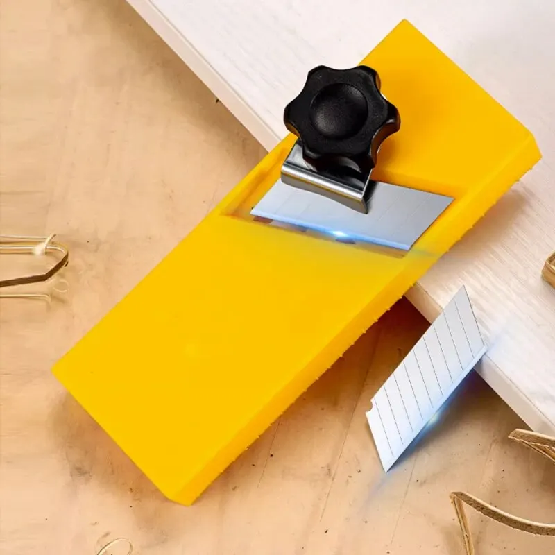 Woodworking Planer Plasterboard V Chamfer Bevel Double Slot 45 Degree Trimming Tool Board Plane Manual Gypsum Right Angle Device