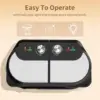 Waffle Maker 6 Inch, 1400W Belgian Waffle Maker for Breakfast and Snacks, Stainless Steel Waffle Iron with Nonstick Plate 2