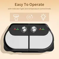 Waffle Maker 6 Inch, 1400W Belgian Waffle Maker for Breakfast and Snacks, Stainless Steel Waffle Iron with Nonstick Plate 2
