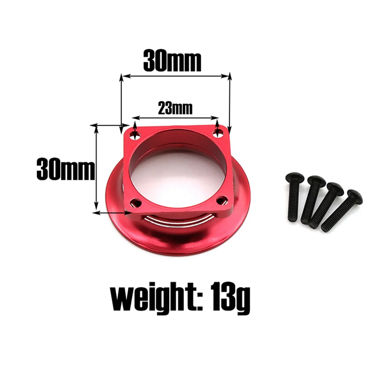 BAAU 4pcs 30X30 Cooling Fan Cover Air Cooling Channel for 540 550 3650 Motor/ESC Heatsink 1/10 1/8 D3 D4 ,A