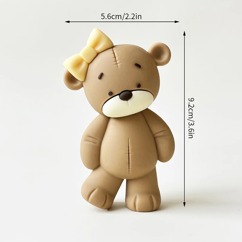 Baby Taarttopper Set - Beer, Regenboog, Wolk & Ster Decoraties