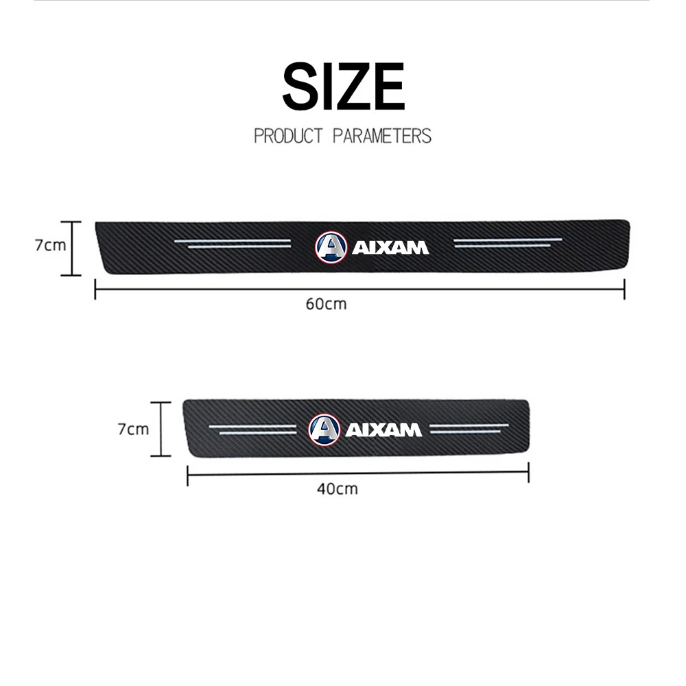 Aixam city s 4 6 7crossline 4 6 minauto roadline scouty r 4pcs 자동차 임계 값 트렁크 자동차 액세서리