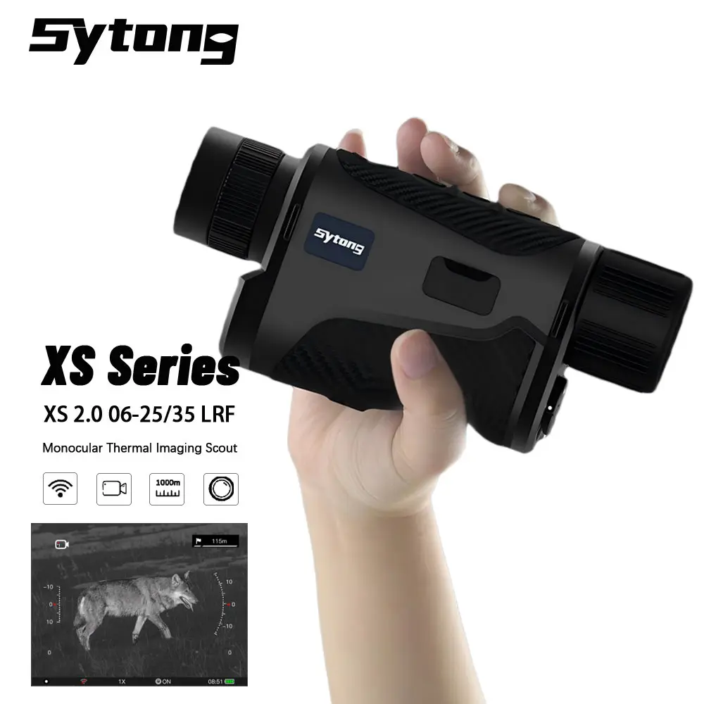 Sytong XS 시리즈 단안 열화상 카메라 640x512 8x 줌 1000m 범위 측정 캠핑 사냥에 적합