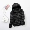 Plus Size Thin Light Down Jacket Women 2023 Autumn Winter Slim Short Hooded Warm White Duck Down Coat Women Outerwear Streetwear 2