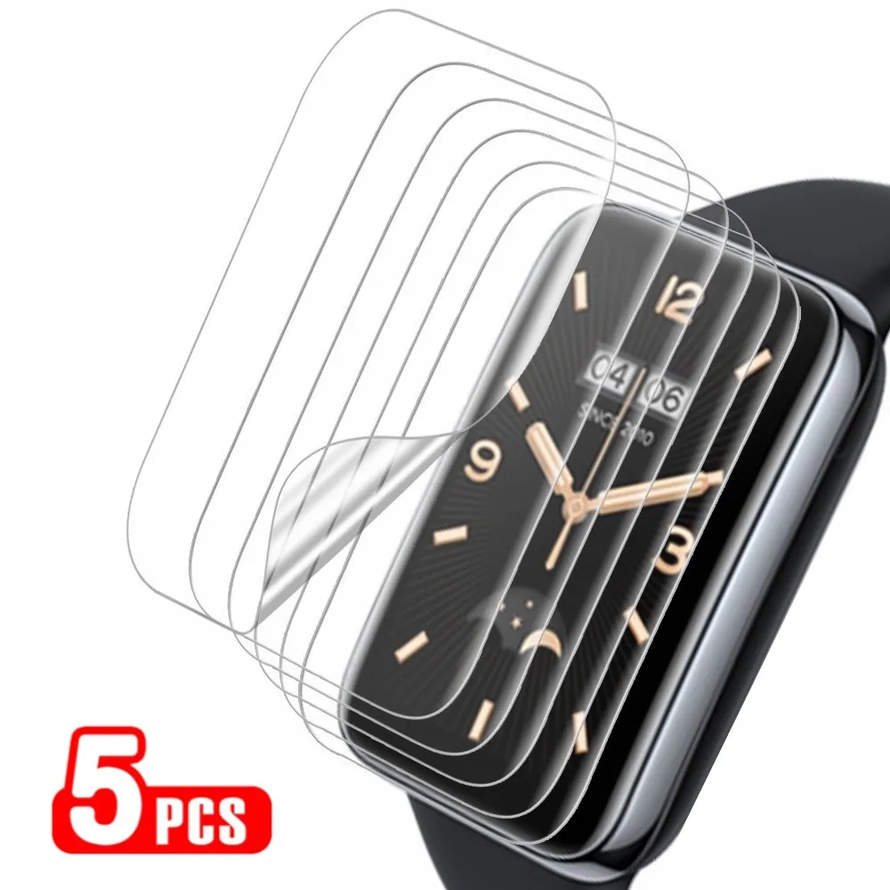 

5Pcs Soft Hydrogel Film for Xiaomi Mi Band 7 Pro Smart Band Full Cover Screen Protector for Xiaomi Mi Band 7 Pro Not Glass