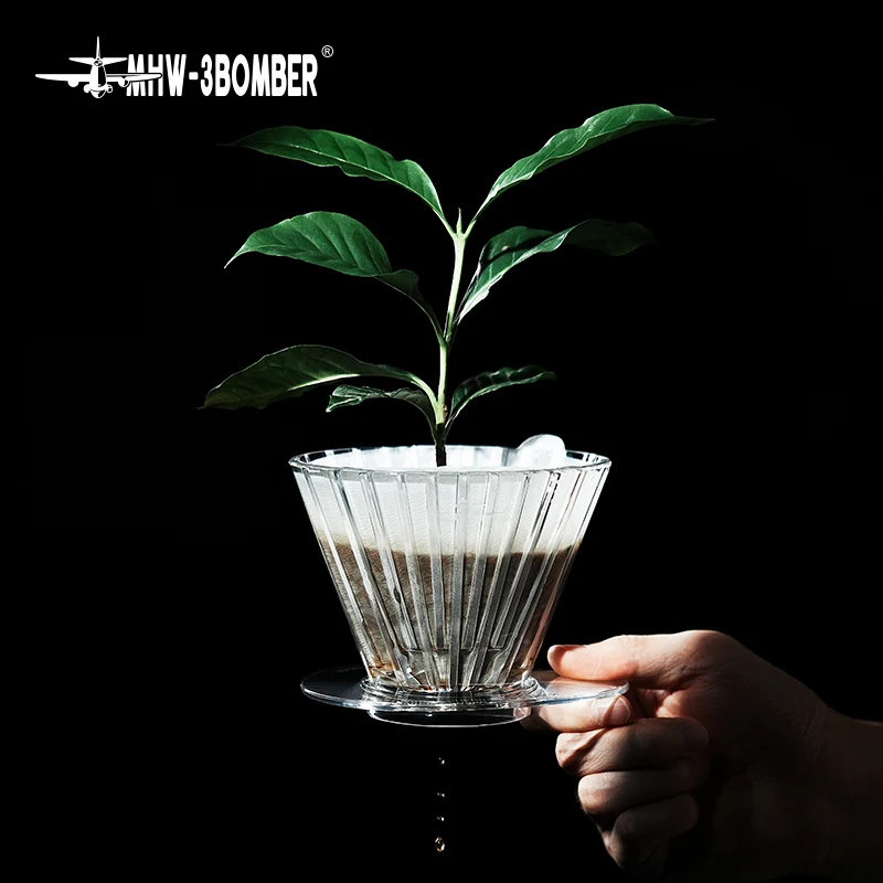 قمع قهوة تقطير + ورق ترشيح ٢٠ قطعة