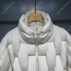 Unisex Thick Parkas Jackets Women Luxury Designer Square Weave High Collar Warm Jacket Casual Oversized Warm Puffer Bubble Coat 5