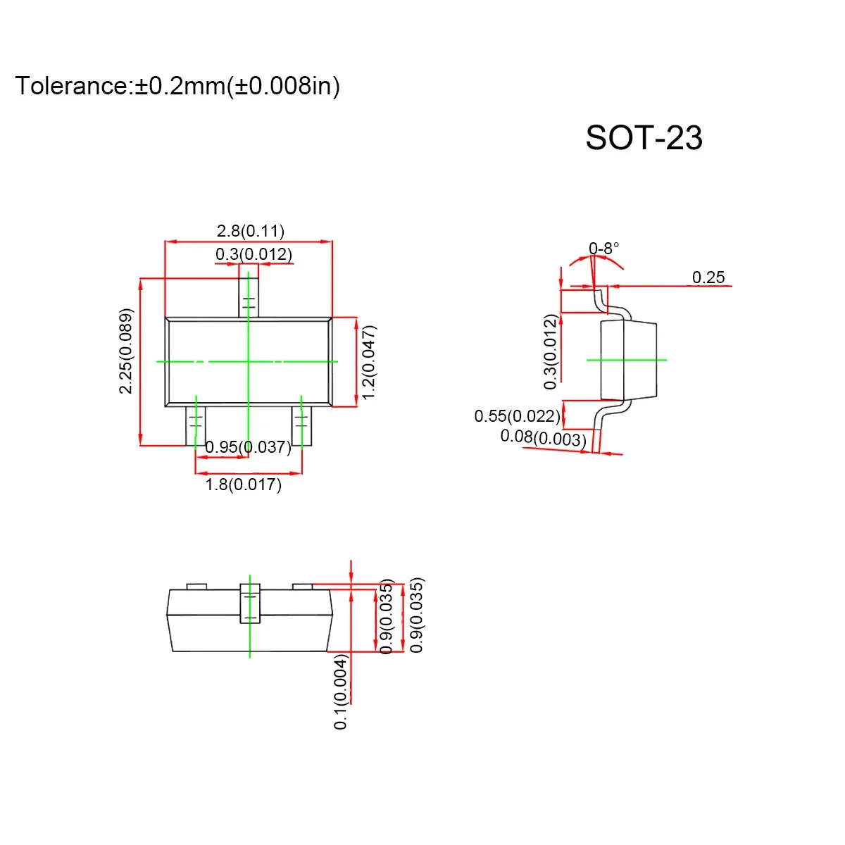 50Pcs 2SC3356 SOT-23 SMD NPN Transistor Bipolar Junction BJT Triode Rohr Fets 100mA 12V Mark R25 einzigen Integrierten Schaltungen – Detail 5