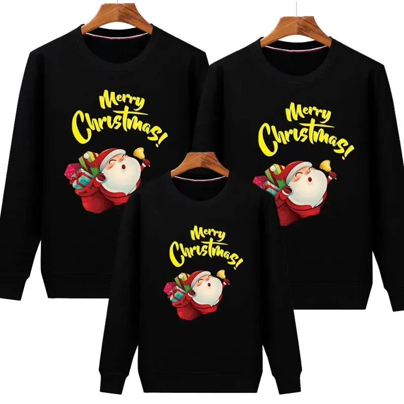 thumbnail image 1 of Sudadera con capucha y manga larga para madre e hijo, jersey con estampado navideño, blusa familiar a juego, 1 of 5
