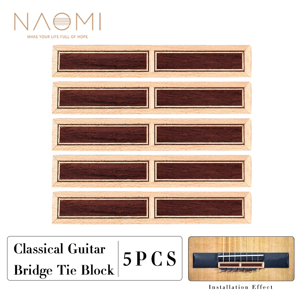 Pajarita 5 piezas para guitarra clásica, puente de corbata de madera súper ligero, 6 accesorios repuesto para guitarra clásica|Partes y accesorios de guitarras| - AliExpress