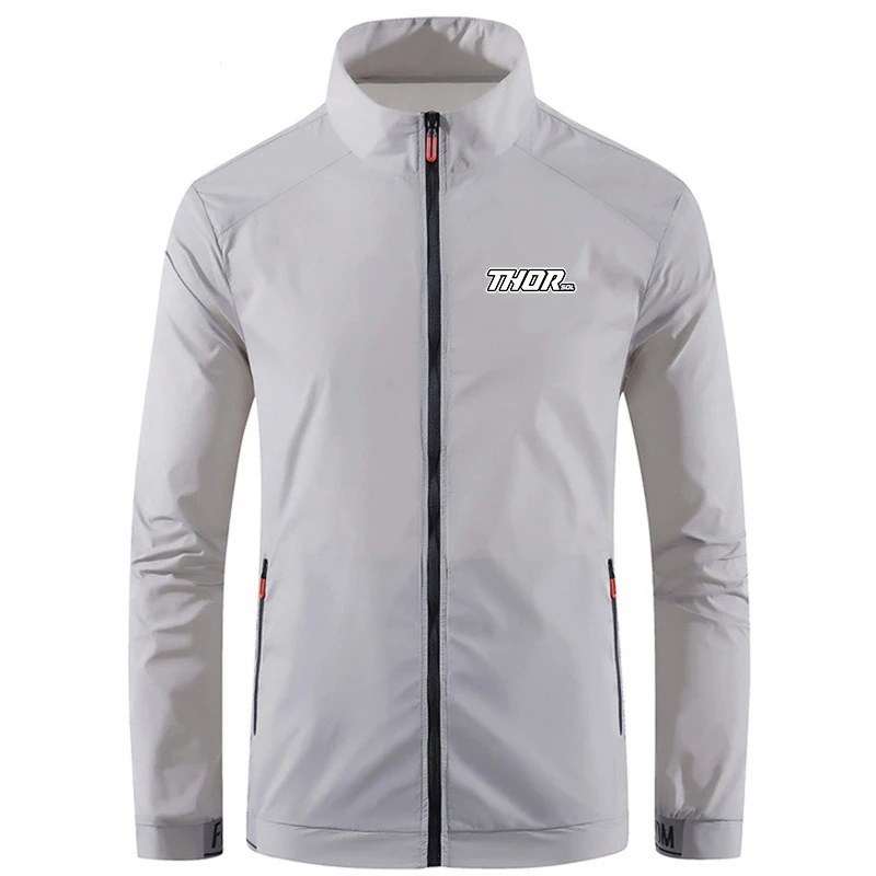 THORSOL Men Cycling Jacket Bike Windbreaker Chaqueta Mtb Thin Bicycle Coat Hiking Climbing Clothes Sun Protection MTB Clothing
