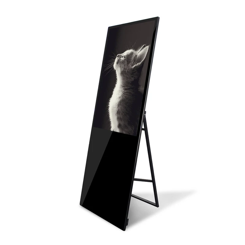 

FHD 43 inch stand alone android portable lcd advertising digital signage display ultra-thin design media player smart billboard