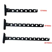 6/8/10 Holes Clothes Hooks 304 Stainless Steel Wall Mounted Drying Rack Home Folding Clothes Organizer with Screws Clothes Stand 2