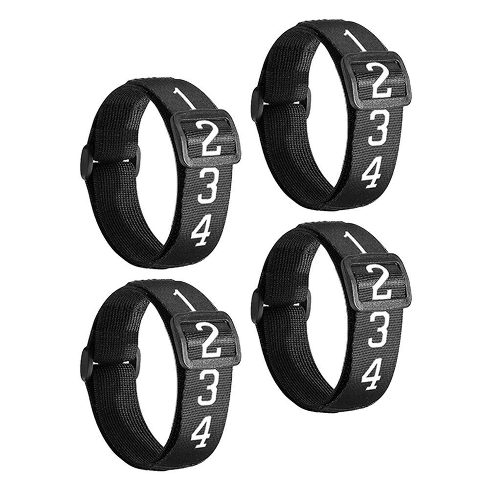 

4pcs Practical Football Referee Gear Football Numbered Wrist Numbered Wrist
