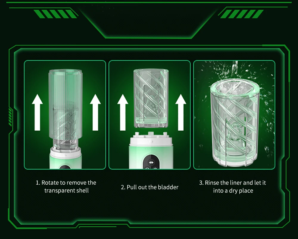 Masturbator, automatische männliche Tasse, rotierende Saugwat SPA, echte Muschi-Masturbationspumpe_voghion.com