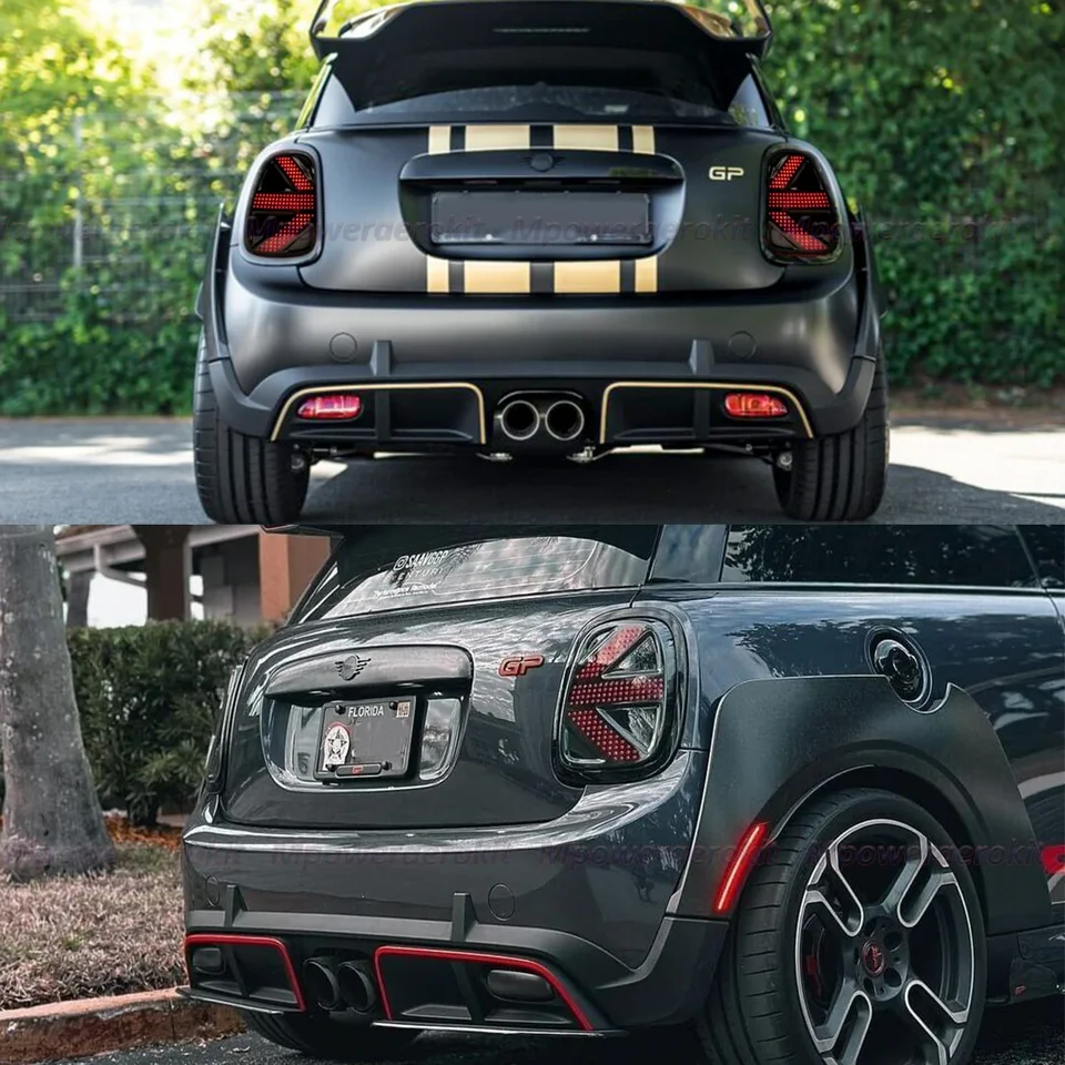 For Gen 3 Mini F56 LED Tail Lights Assembly GP Concept Style Smoke