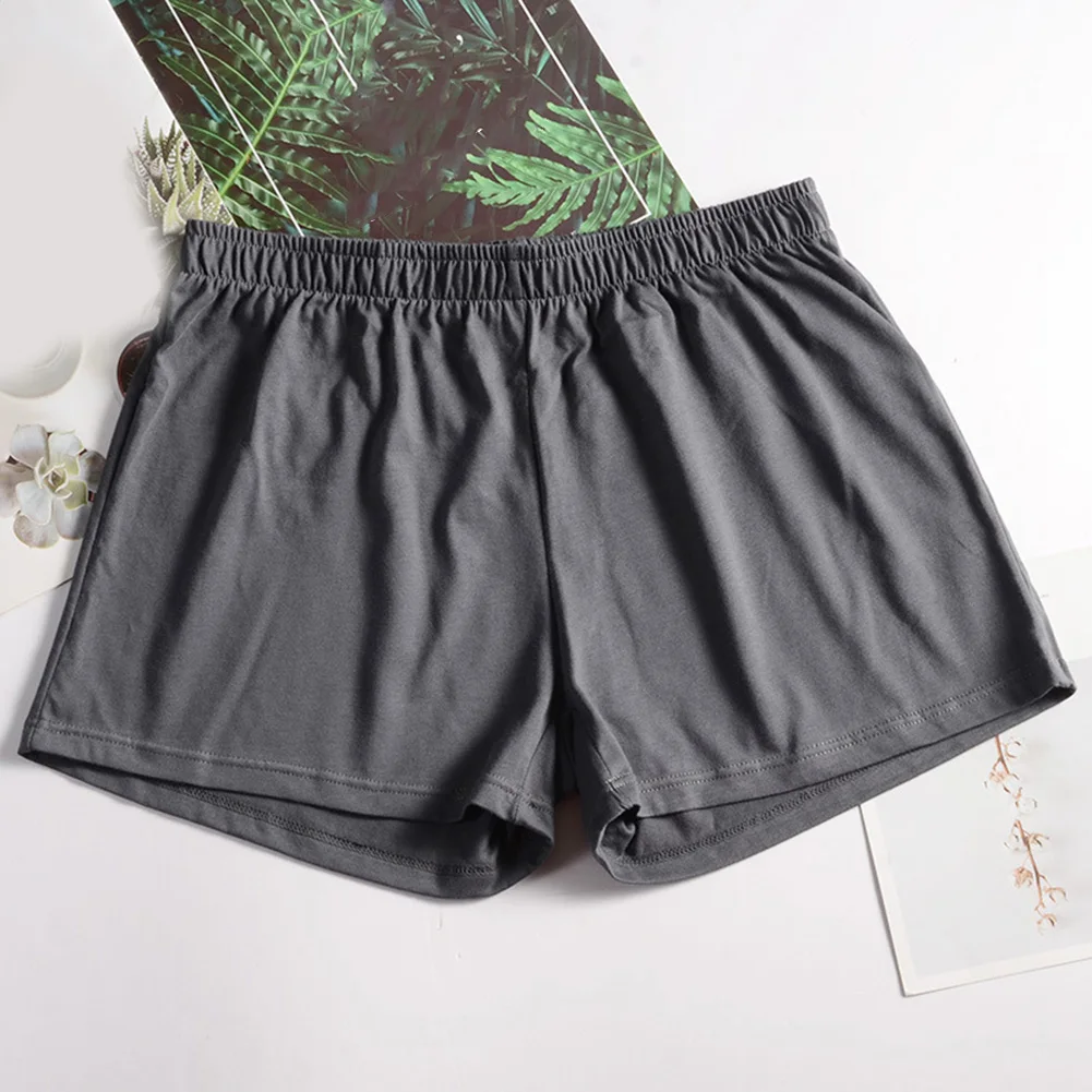

1pc Fashion Men's Cotton Blend Boxers Shorts Soft Loose Middle Waist Briefs Pouch Underwear Shorts Trunks Men Panties Homewear