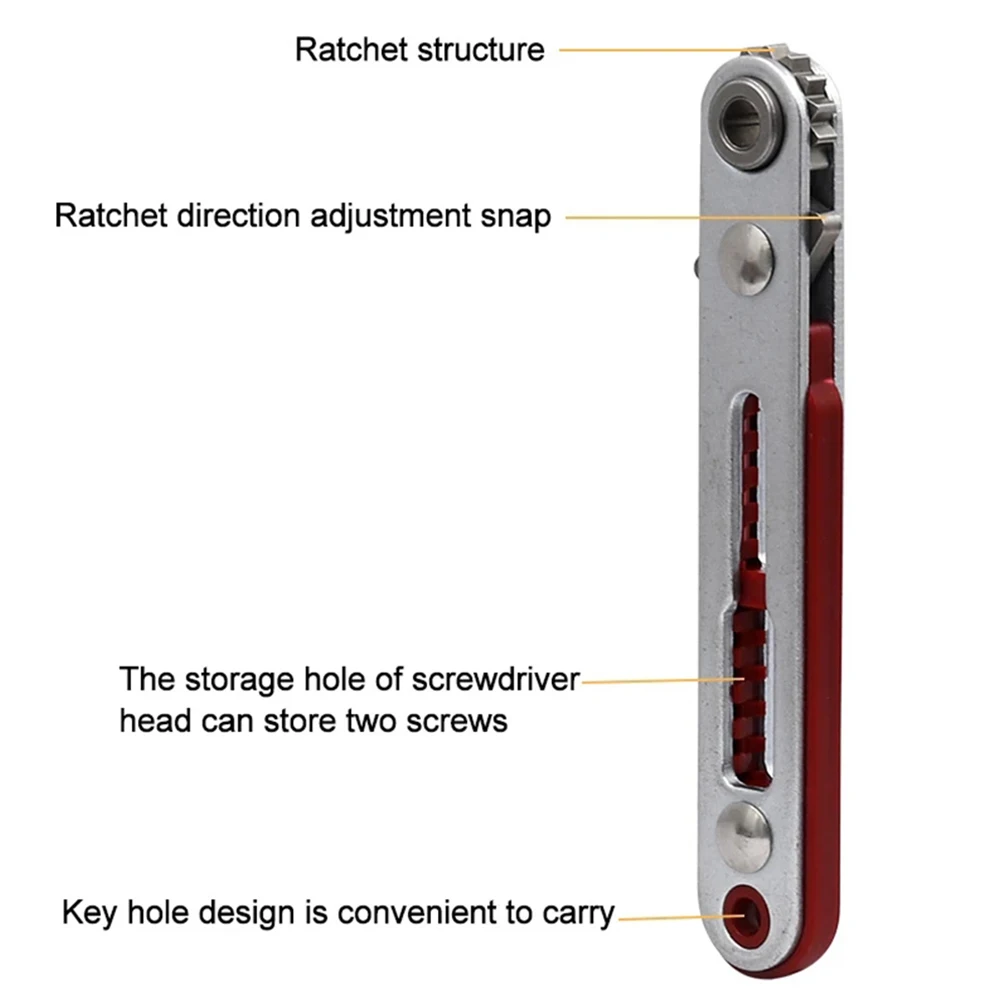 

Hand Tools Ratchet Wrench Home 16 Teeth 90 Degree Chrome Vanadium Steel Flat Head Mini Ratchet Wrench Screwdriver Handle