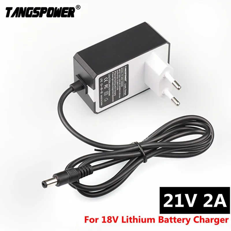 21V 2A 18650 Lithium Battery Charger for Electric Screwdriver 18V 5S Li-ion Battery Wall Charger DC 5.5 * 2.1 MM, battery charger, charger adapter, battery charger adapter