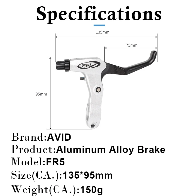AVID Bike V Brakes Kit Aluminum Alloy V Brake Caliper Ultralight Bicycle Brake Handle Lever Universal Bike Brakes Cable Fit Sram