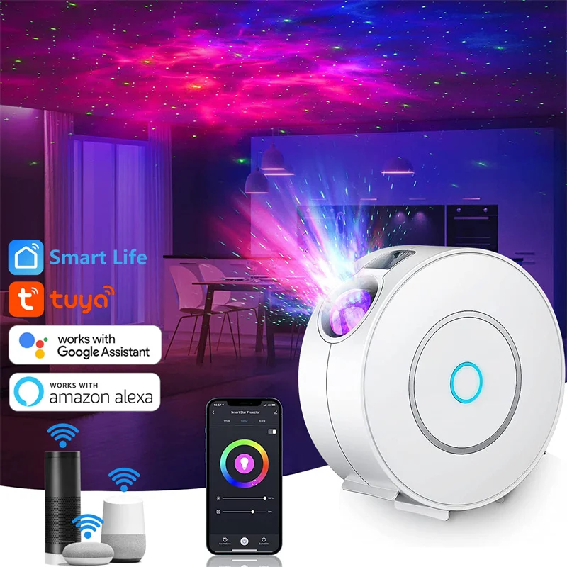 TuyaSmartLEDGalaxyProjectorLightSmartLifeStarProjectorAPP
