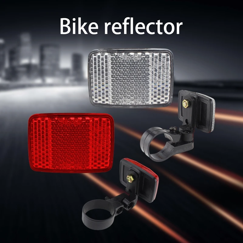 1setNewHandlebarMountSafeReflectorBicycleReflectorBikeFront